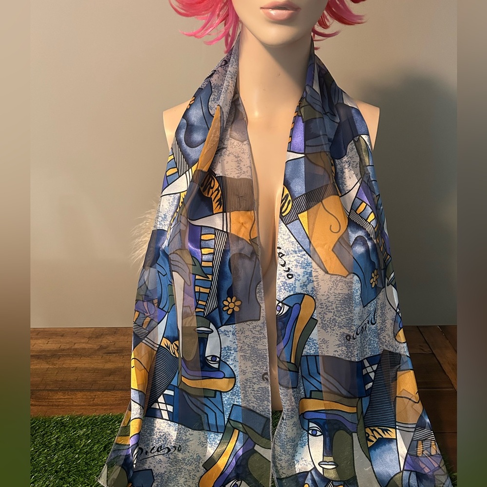 Picasso Blue period scarf 💋